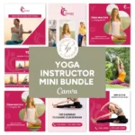 Yoga Instructor Branding Mini Bundle: Canva-Ready Templates