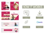 Yoga Instructor Branding Mini Bundle: Canva-Ready Templates - Image 5
