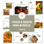 Food & Resto Social Media Templates: Tempting Visuals, Tasty Results!