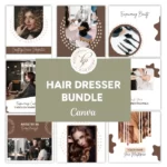 Transform Your Salon's Image with Hair Dresser Mini Bundle & Canva Social Media Templates