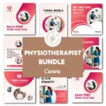 Physiotherapy Branding Essentials: Customizable Canva Templates