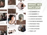 Transform Your Salon's Image with Hair Dresser Mini Bundle & Canva Social Media Templates - Image 2
