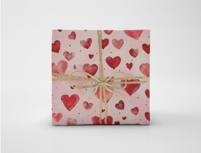 Valentine's Day Red Heart Pattern Designs - Digital Paper Collection for Romantic Crafting | Junk Journal Paper Designs - Image 8