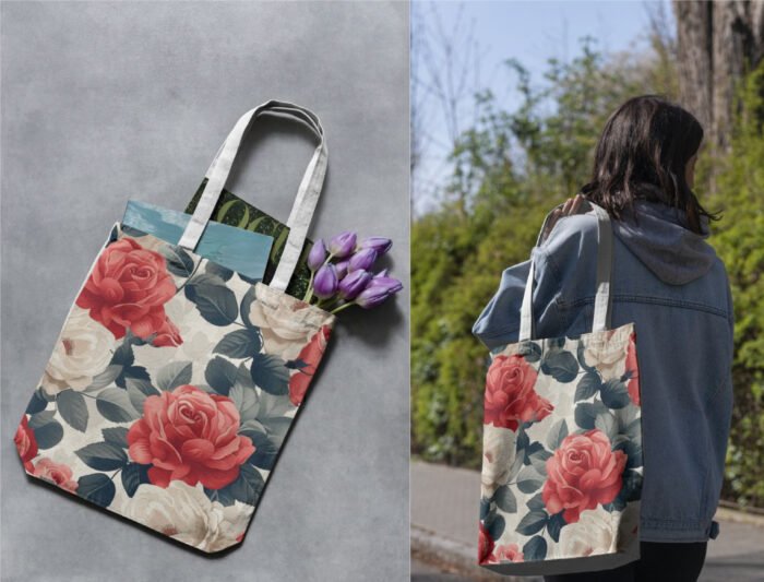 Vintage Rose Love - Valentine's Day Digital Paper Collection: Timeless Elegance for Your Romantic Projects| Junk Journal Paper Designs - Image 2