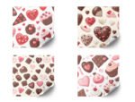 Chocolates Pattern Digital Paper - Sweet Delight for Scrapbooking, Card Making, and DIY Crafts - Image 3