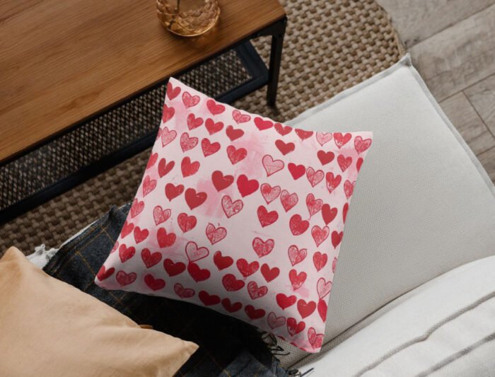 Valentine's Day Red Heart Pattern Designs - Digital Paper Collection for Romantic Crafting | Junk Journal Paper Designs - Image 7