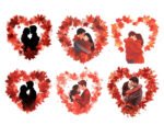 Couples Sharing a Tender Moment Valentine Cliparts | Perfect for Digital Invitations, Social Media Posts, Greeting Cards, Scrapbooking. - Image 4