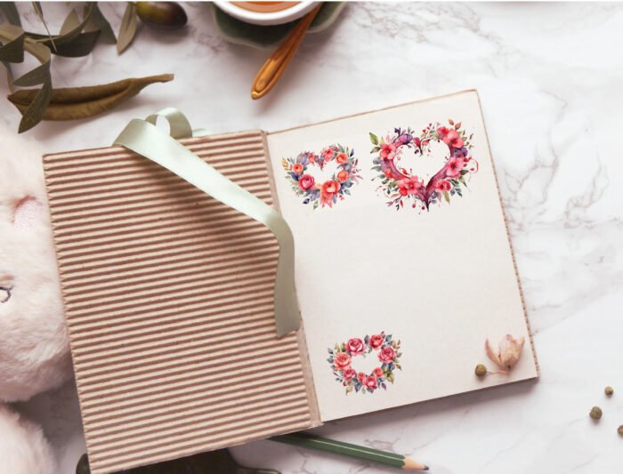 Thumbnail_4 (10) Watercolor Wreath Cliparts | Perfect for Digital Invitations, Social Media Posts, Greeting Cards, Scrapbooking, DIY Crafts, and Printables! - Image 4