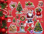 Joyful Christmas Clipart Bundle: 52 Festive Designs - Instant Digital Download for Crafting and Design - Image 4