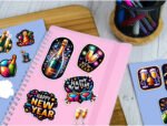 Happy New Year Clipart Mega Bundle - Spark Your Creativity for Celebrations - Image 5
