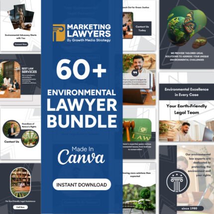 Lawyer Marketing Bundle: Boost Your Environmental Law Presence with Our Attorney Instagram Template! Environmental Lawyers Social Media Post