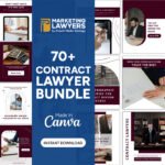 Contract Lawyer Social Media Essentials: Amplify Your Legal Brand with Our Comprehensive Marketing Bundle! Editable Attorney Marketing Template
