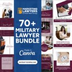 Ultimate Military Lawyer Digital Toolkit: LAW FIRM Instagram & Lawyer Social Media Templates for Superior Legal Branding!