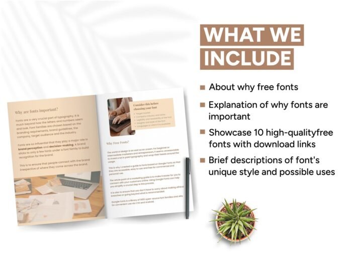 Handpicked Free Fonts for 2024: Your Ultimate Font eBook for Business Branding | Free fonts guidelines | Free fonts cheat sheet - Image 4