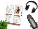 Podcast OneSheet Template for Speakers, Coaches and Authors Customizable Canva Template to Market Your Expertise & Amplify Your Brand - Image 3