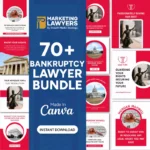 Lawyer Marketing Bundle: Comprehensive Digital Toolkit for Law Professionals. Editable Attorney Marketing Template