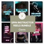 Spin Instructor's Social Media Boost: 10 Instagram Stories & 10 Reels Canva Templates | Spin Instructor Instagram Reels