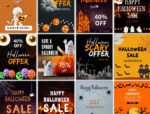 Mega Halloween Instagram Pack: 60+ Dynamic Templates | Halloween Instagram Video Stories | Halloween Instagram Posts | Halloween Templates - Image 8