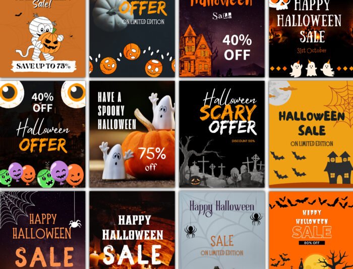 Mega Halloween Instagram Pack: 60+ Dynamic Templates | Halloween Instagram Video Stories | Halloween Instagram Posts | Halloween Templates - Image 8