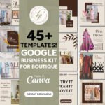 Boutique Kit for Google Business Profile | GBP Customizable Canva Templates