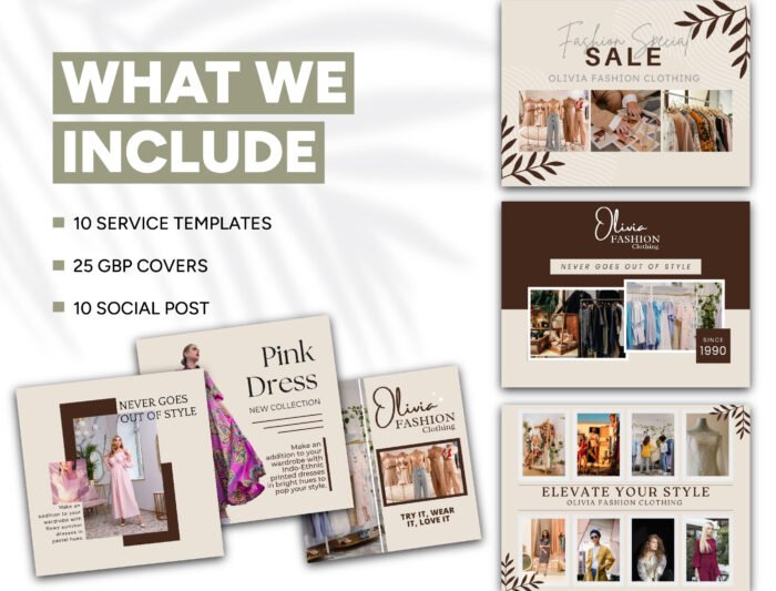 Boutique Kit for Google Business Profile | GBP Customizable Canva Templates - Image 2