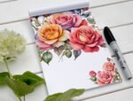 Watercolor Floral Rose Clipart Collection: Charming illustrations are ideal for cards, social media posts, DIY crafts, and more. - Image 2