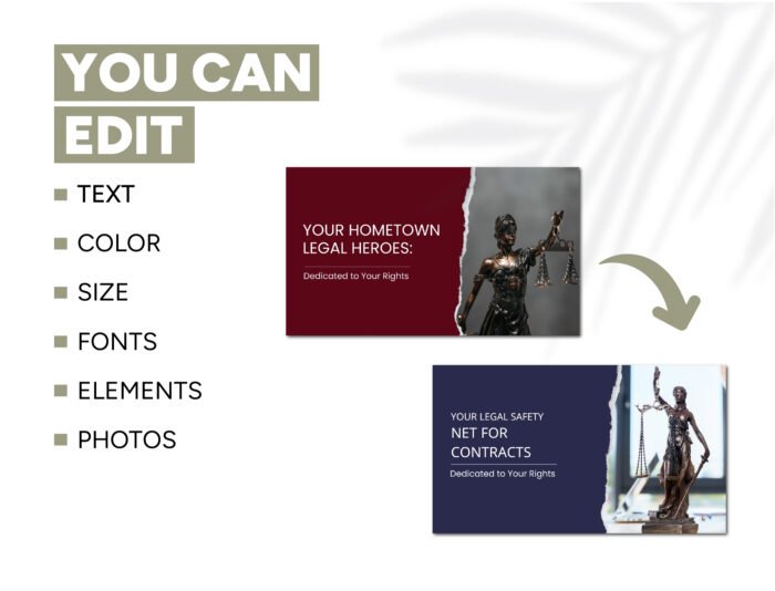 Lawyer Kit for Professional Branding Google Business Profile Template Kit | GBP Customizable Canva Templates | Lawyer GBP Templates - Image 3