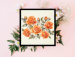 Watercolor Floral Rose Clipart Collection: Charming illustrations are ideal for cards, social media posts, DIY crafts, and more. - Image 3