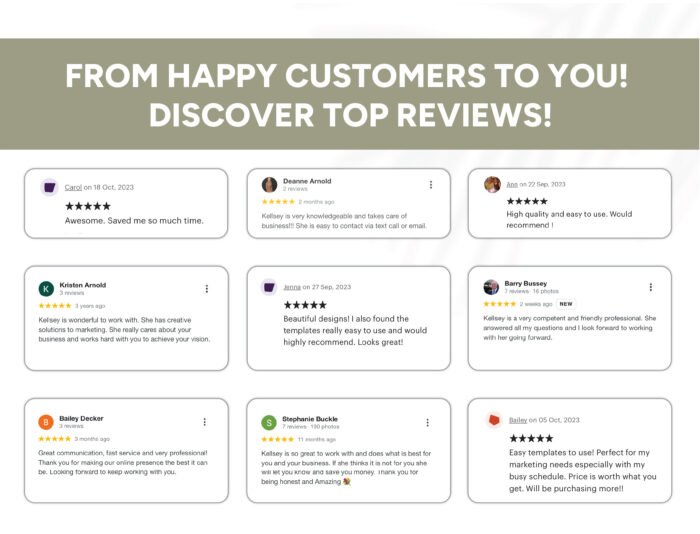 Boutique Kit for Google Business Profile | GBP Customizable Canva Templates - Image 6