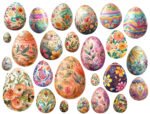Easter Eggs Clipart Collection: Perfect for adding a festive touch to your Easter-themed projects - Image 9
