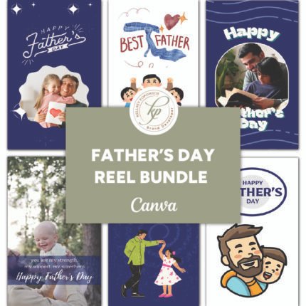 Father’s Day Reel Bundle: Customize Your Heartfelt Messages! Instagram Reel Templates for Canva | Perfect for Celebrating Fatherhood