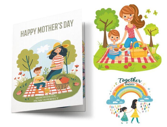 Thumbnail_2 Mothers Day Clipart Bundle | 20 High-Resolution JPEGs | Versatile Digital Download for Greeting Cards, Scrapbooks, Invitations - Image 2