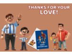 3D Father's Day Clipart Bundle | 80 High-Resolution Father-Child Illustrations | PNG & JPG | Instant Download - Image 3