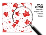 Canada Day Maple Leaf Pattern Digital Papers | Canada Day Digital Papers | Patriotic Maple Leaf patterns designs | Maple Leaf Designs - Image 2