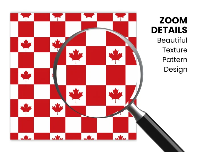 Canada Day Texture Pattern Digital Papers Designs | Red and White Scrapbook Paper - Image 2