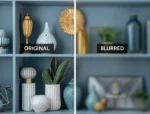 Blue Bookshelf Virtual Background for Home Office | creating a soft and soothing ambiance | Zoom virtual background - Image 6
