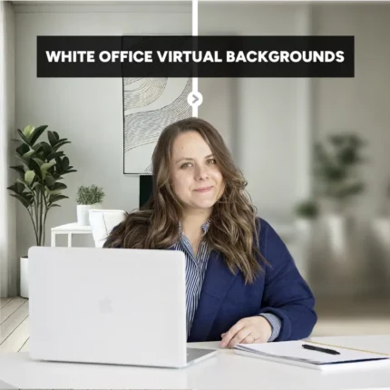 White Office Virtual Backgrounds for Video Calls | Online Meeting Background | Virtual Meeting Background