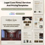 Legal Services and Pricing Template Bundle | Virtual Assistant Portfolio, Client Proposal, New Client Welcome Packet