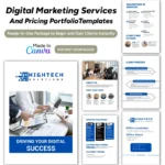 Digital Marketing Services and Pricing Template Bundle | Marketing Client Onboarding Packages Template | Digital Marketing Pricing Guide