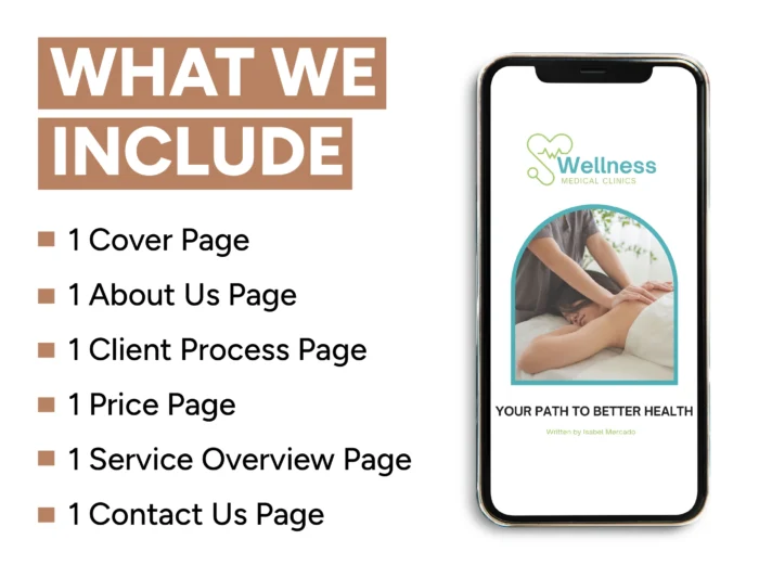 Health and Wellness Clinics Services and Pricing Template Bundle | Virtual Assistant Portfolio, Client Proposal, New Client Welcome Packet - Image 2