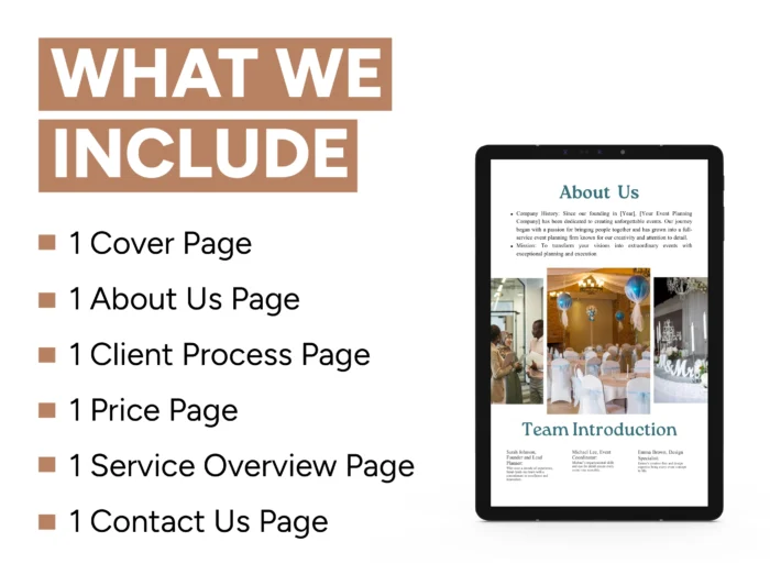 Event Planning Services and Pricing Template Bundle | Canva Editable Event Planning Templates | Event Planning Packages Template - Image 2