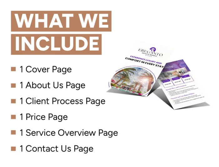 Hotel and Resorts Services and Pricing Template Bundle | Resort Services Pricing Guide, Canva Editable Hotel Templates, Hospitality Services - Image 2