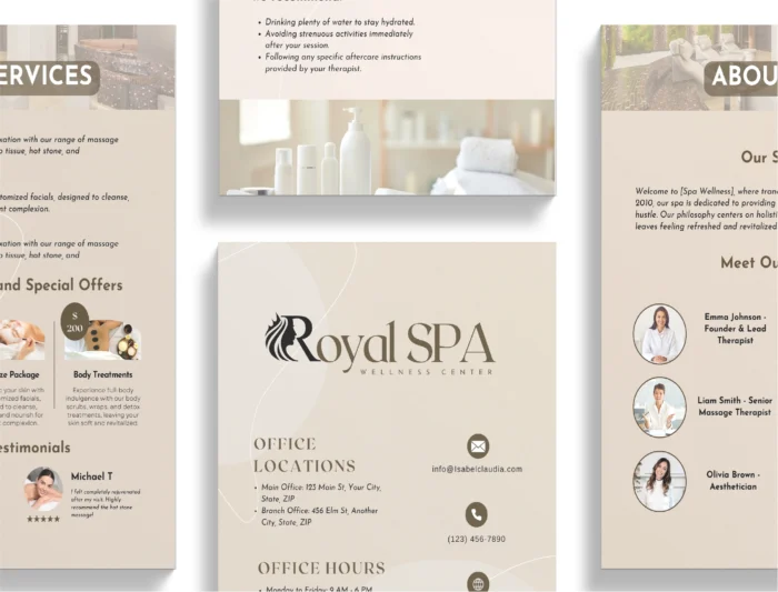 Spa and Wellness Center Services and Pricing Template Bundle | Wellness Center Pricing Guide | Spa Services Template Bundle - Image 4