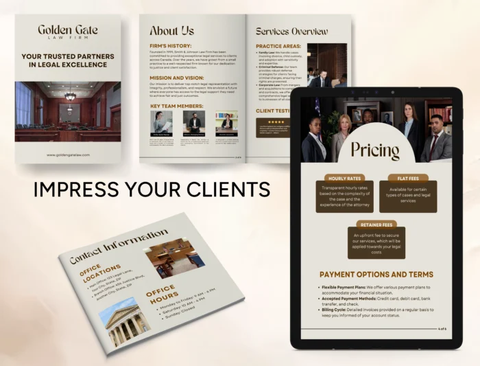 Legal Services and Pricing Template Bundle | Virtual Assistant Portfolio, Client Proposal, New Client Welcome Packet - Image 4