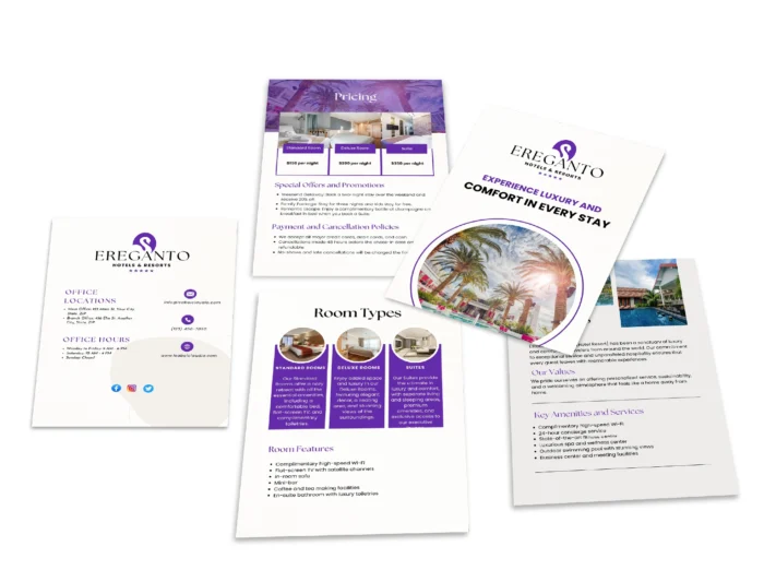 Hotel and Resorts Services and Pricing Template Bundle | Resort Services Pricing Guide, Canva Editable Hotel Templates, Hospitality Services - Image 4