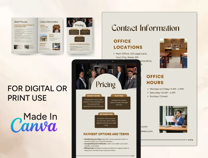 Legal Services and Pricing Template Bundle | Virtual Assistant Portfolio, Client Proposal, New Client Welcome Packet - Image 5