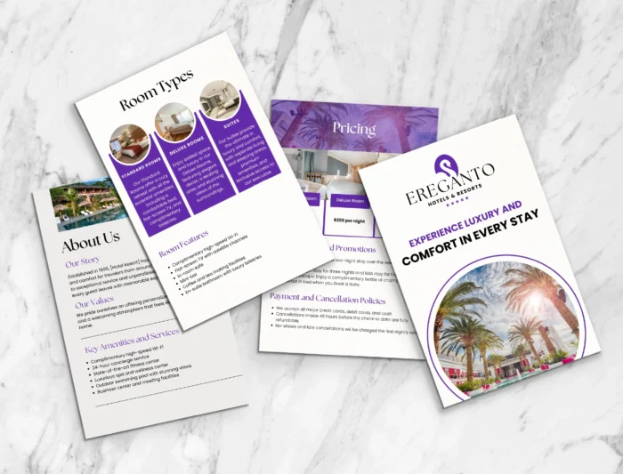 Hotel and Resorts Services and Pricing Template Bundle | Resort Services Pricing Guide, Canva Editable Hotel Templates, Hospitality Services - Image 6