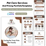 Pet Care Services Template Bundle | Pet Grooming Pricing Guide | Canva Editable Pet Care Templates
