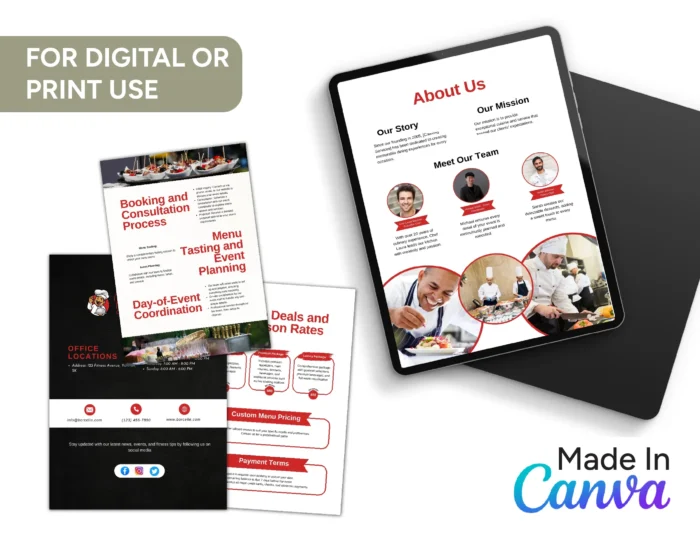 Catering Services and Pricing Template Bundle | Client Process Template for Catering - Image 5