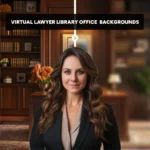 Professional Virtual Lawyer Library Office Backgrounds for Legal Meetings | Attorney Virtual Background | Legal Meeting Zoom Background